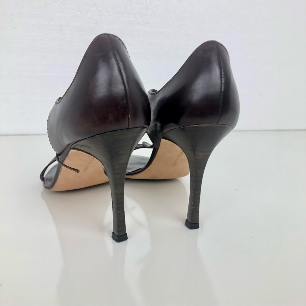 Bottes De Cheville Manolo Blahnik Marron Suédé Neuves - Taille US 9.5 / 40 - Box D'origine